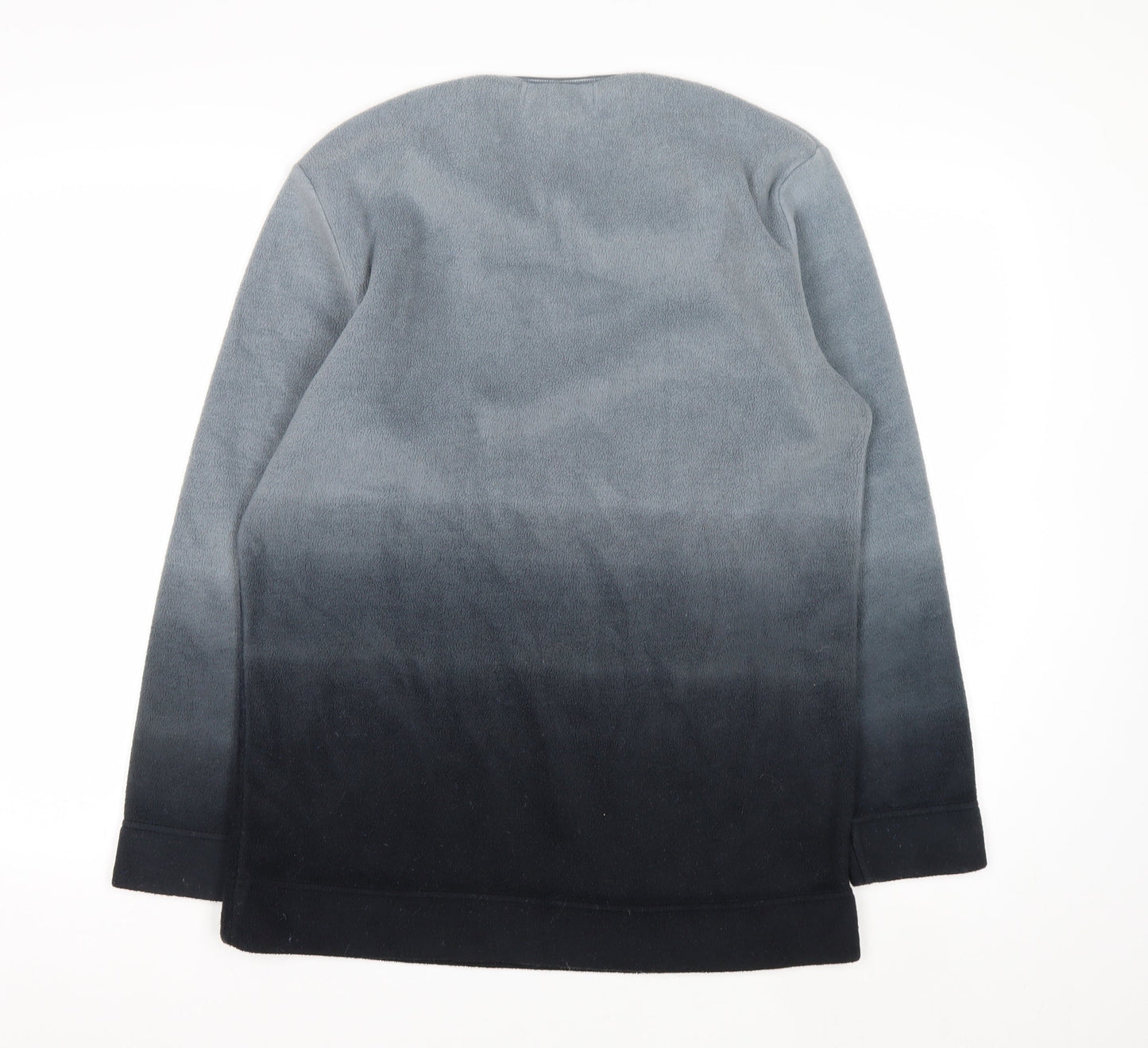 Wallis Women Grey Ombre Pullover Sweatshirt Size 10 Polyester