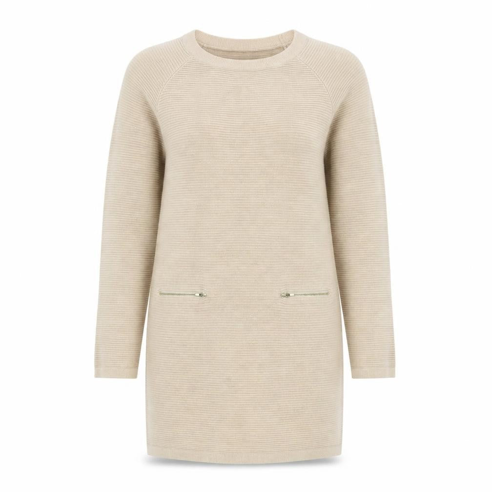 Marks & Spencer Women Beige Knit Jumper Dress Size 10