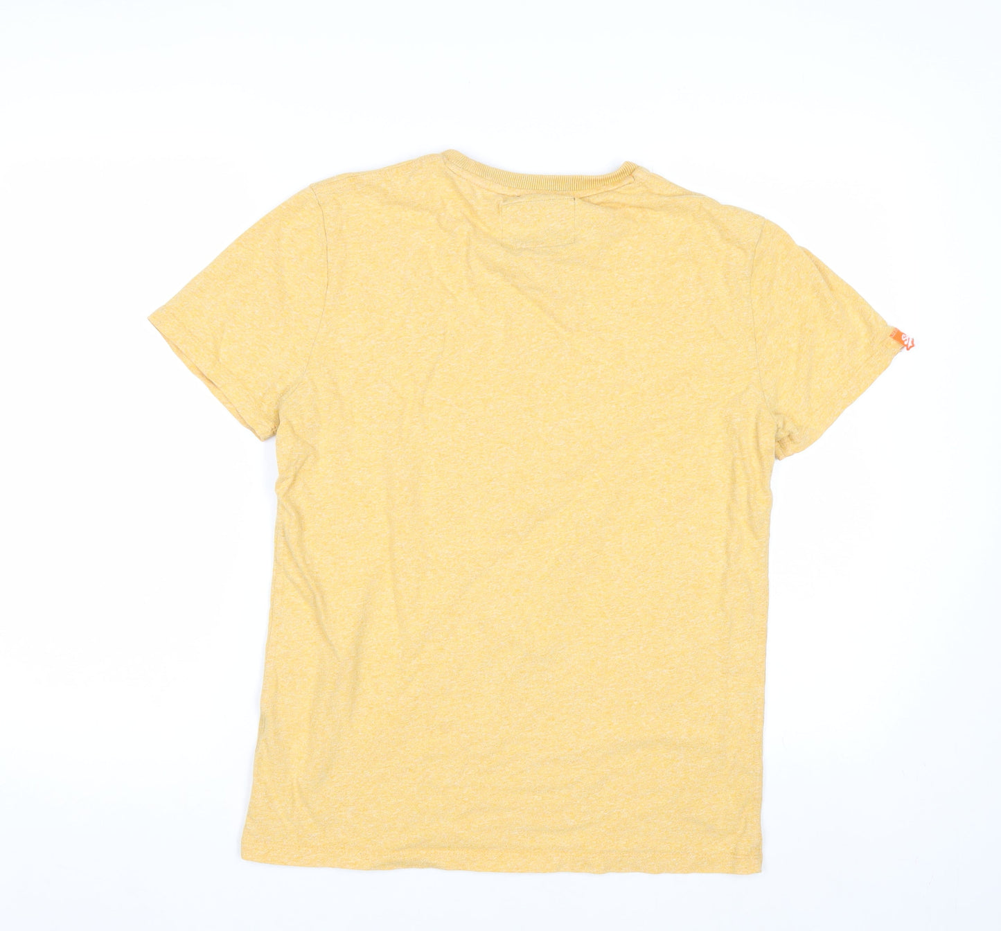 Superdry Men's Yellow Medium Orange Label Crew Neck T-Shirt