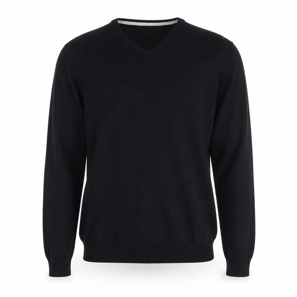 Retreat Men's Black Cotton Crew Neck Pullover Jumper Size M
