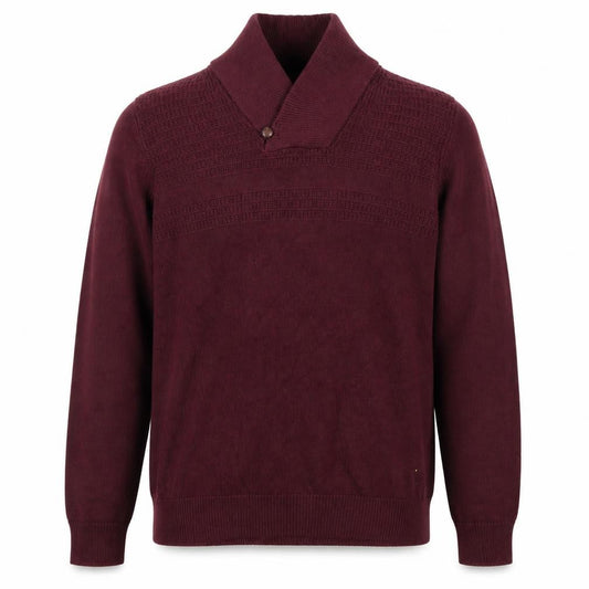 Chaps Men's Red Cotton Collared Pullover Jumper Size L