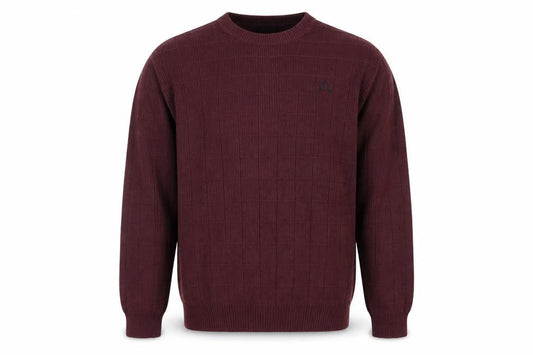 IZOD Men's Brown Cotton Crew Neck Jumper Size L Classic Knit