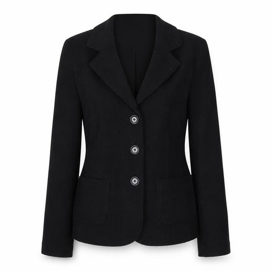 Betty Barclay Womens Black Wool Blazer Size 10 Classic Work Jacket