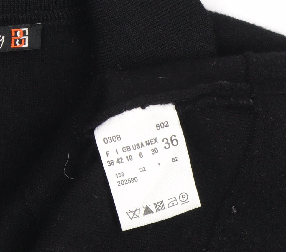 Betty Barclay Womens Black Wool Blazer Size 10 Classic Work Jacket