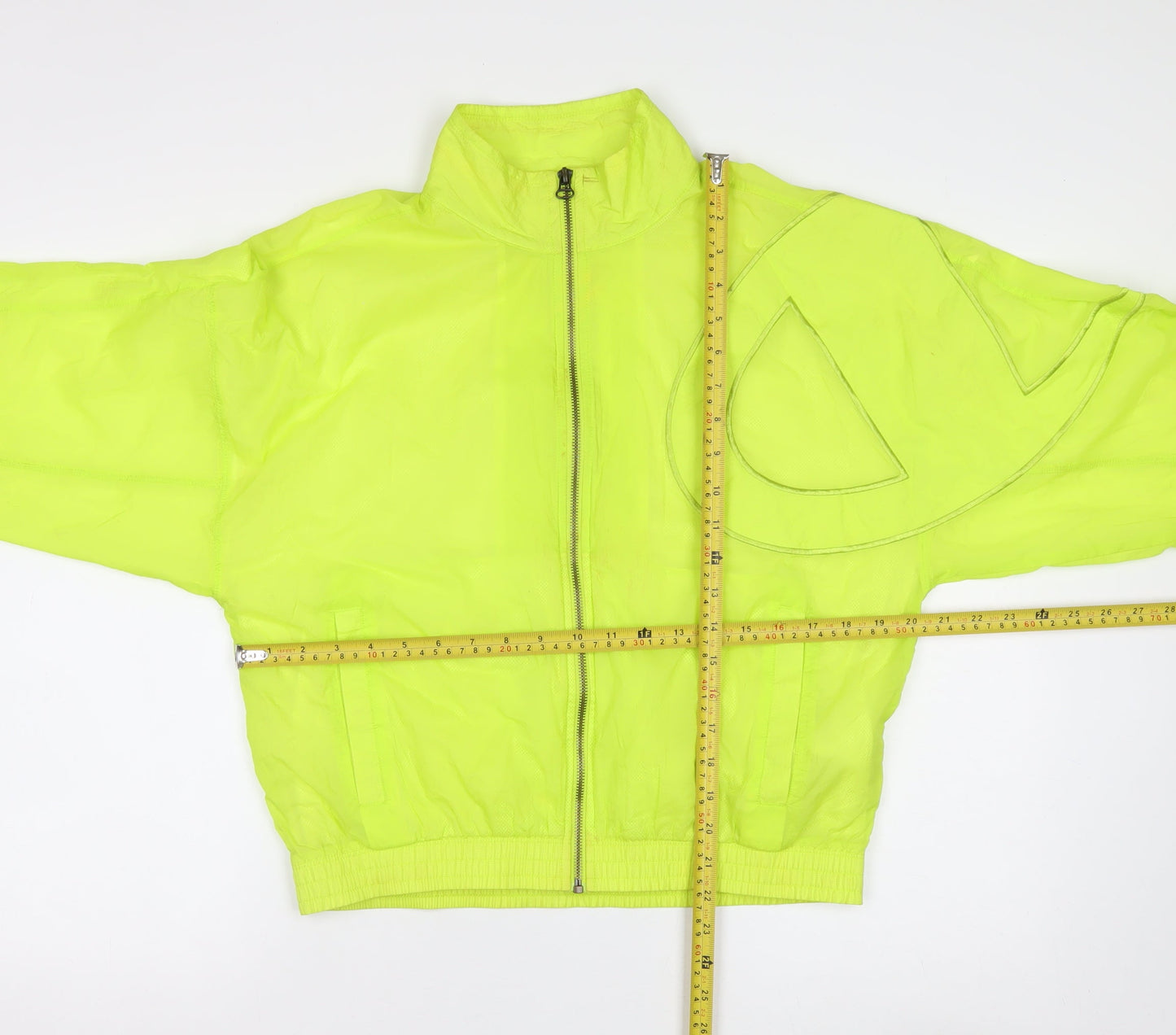 Champion Men's Yellow Windbreaker Jacket Small Lightweight Sports