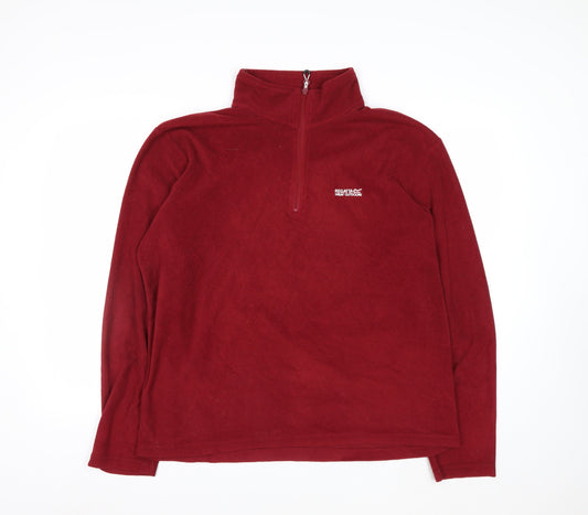 Regatta Men's Red XL Fleece 1/2 Zip Pullover Outdoor Sweatshirt