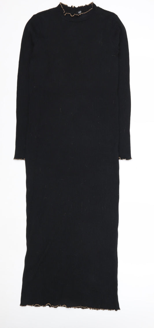 Vero Moda Women’s Black Midi Bodycon Knit Dress Size M