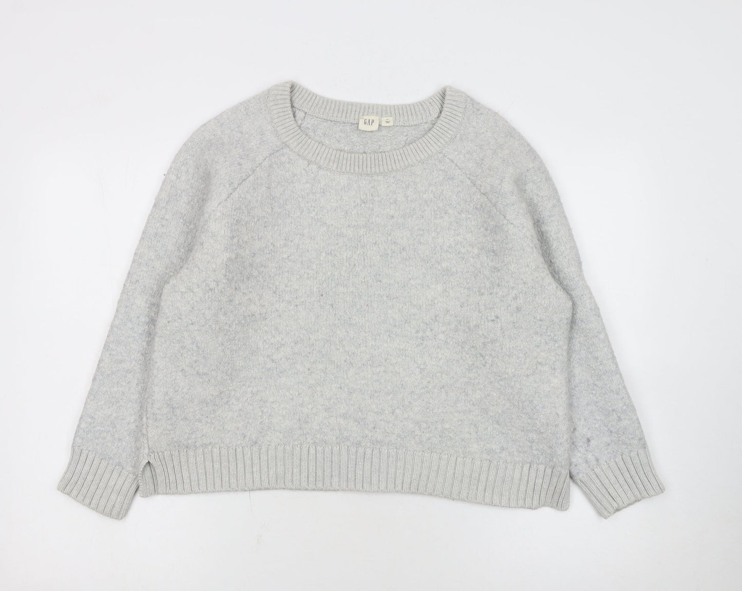 GAP Women’s Grey Wool Blend Crew Neck Pullover Jumper Size XL