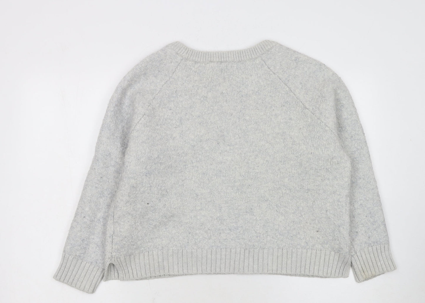 GAP Women’s Grey Wool Blend Crew Neck Pullover Jumper Size XL