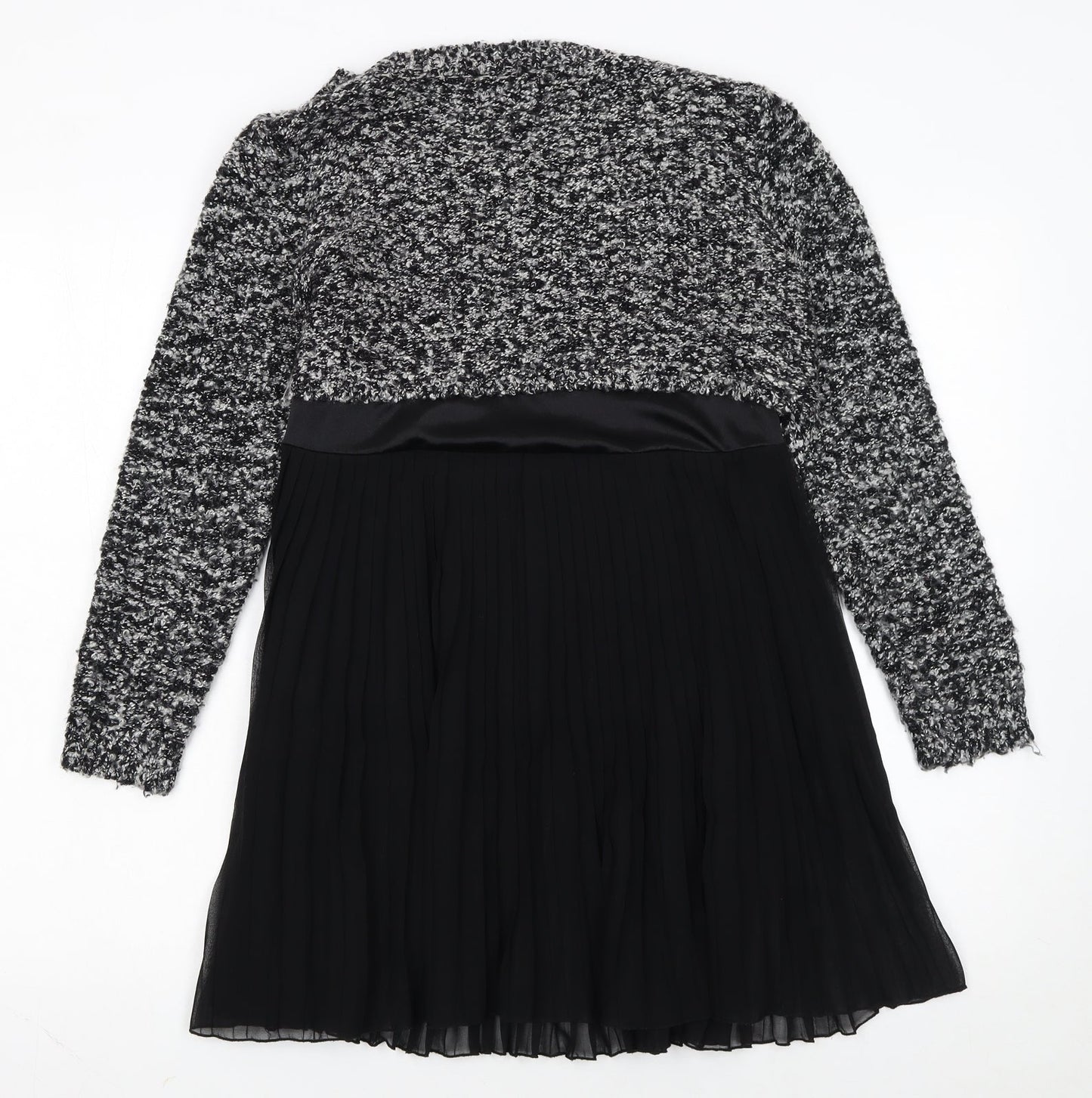 Katsumi Womens Black Chunky Knit Pullover Jumper S