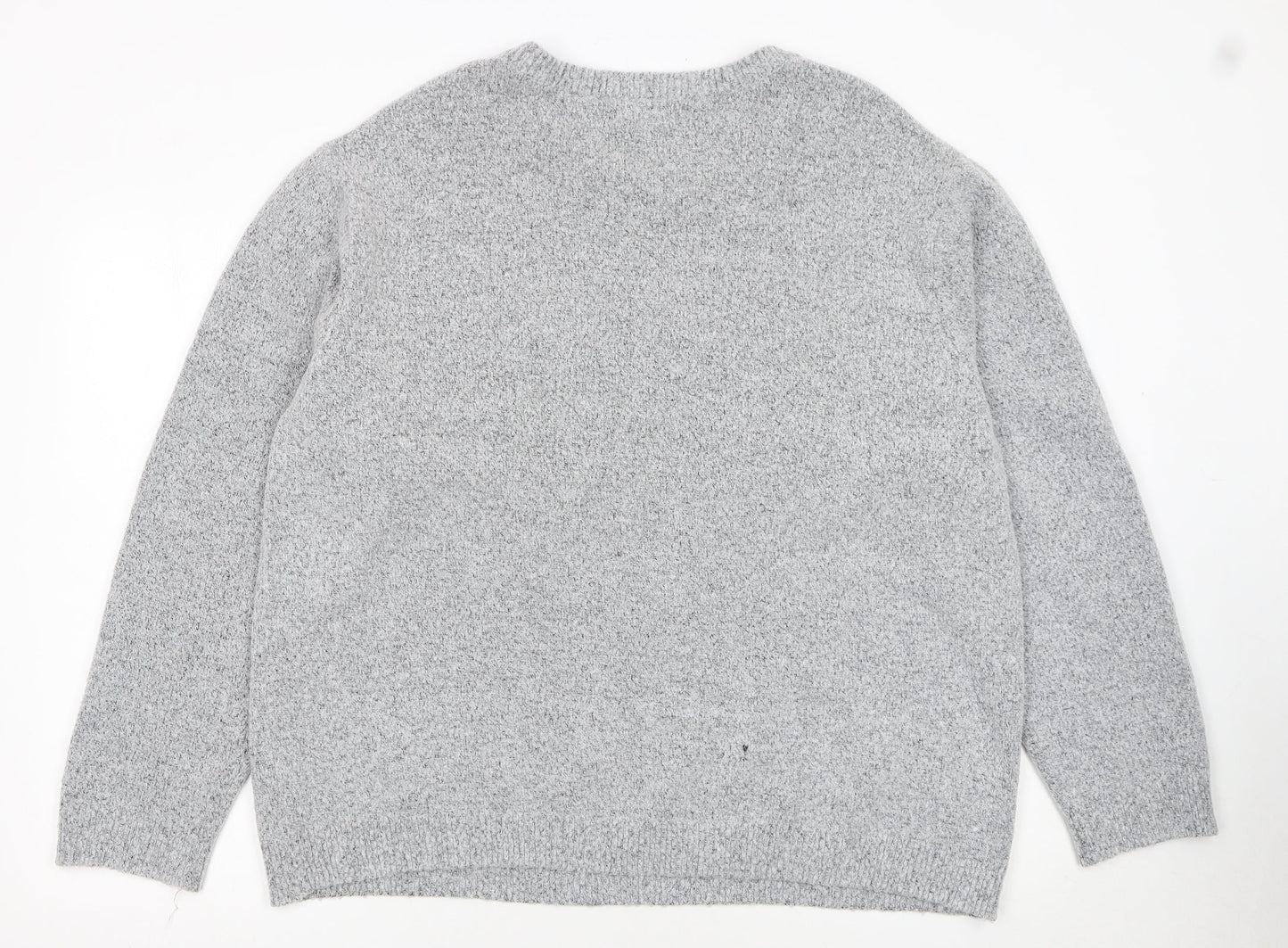 Bravado Womens Grey XL Pullover Jumper With Christmas Monkeys