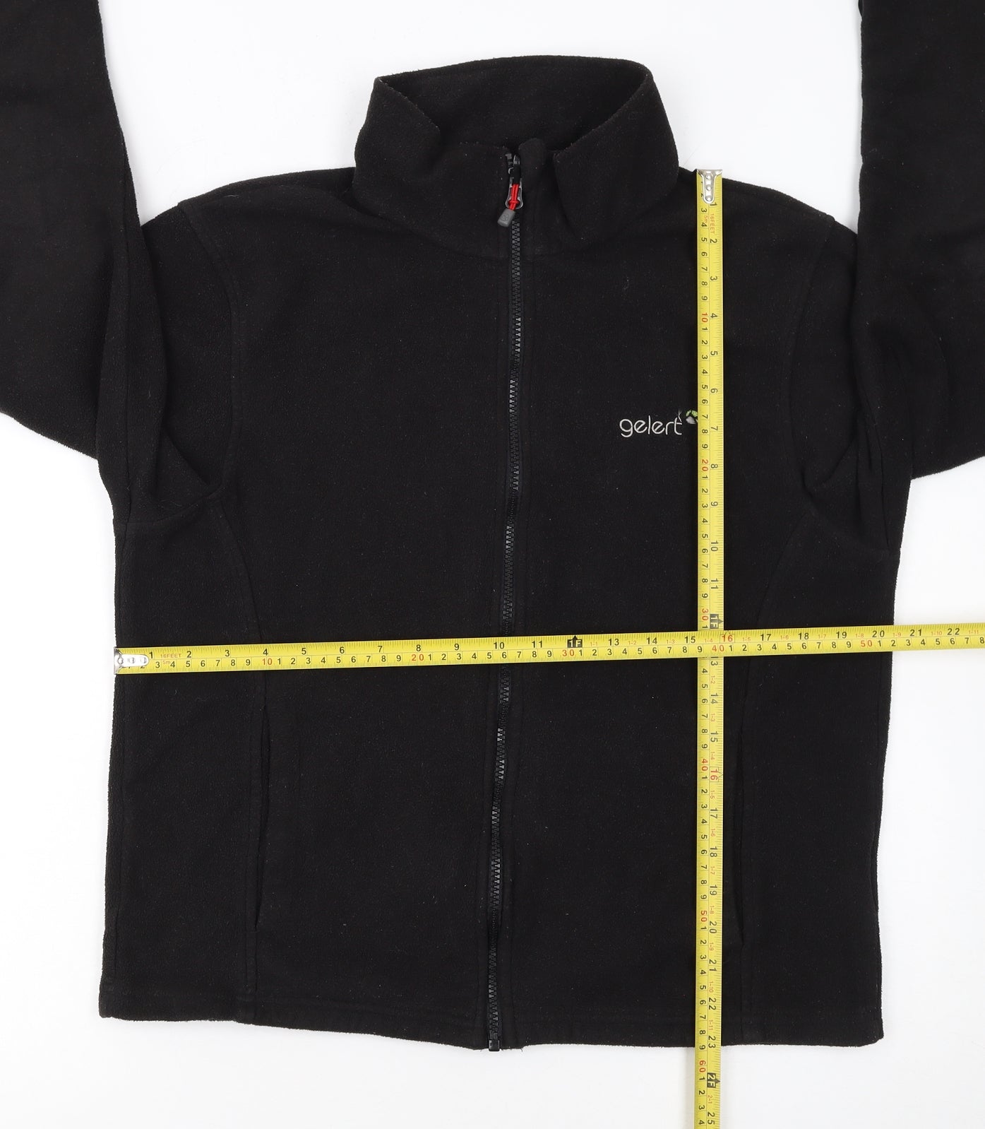 Gelert Men's Black Fleece Full Zip Outdoor Jacket Size S