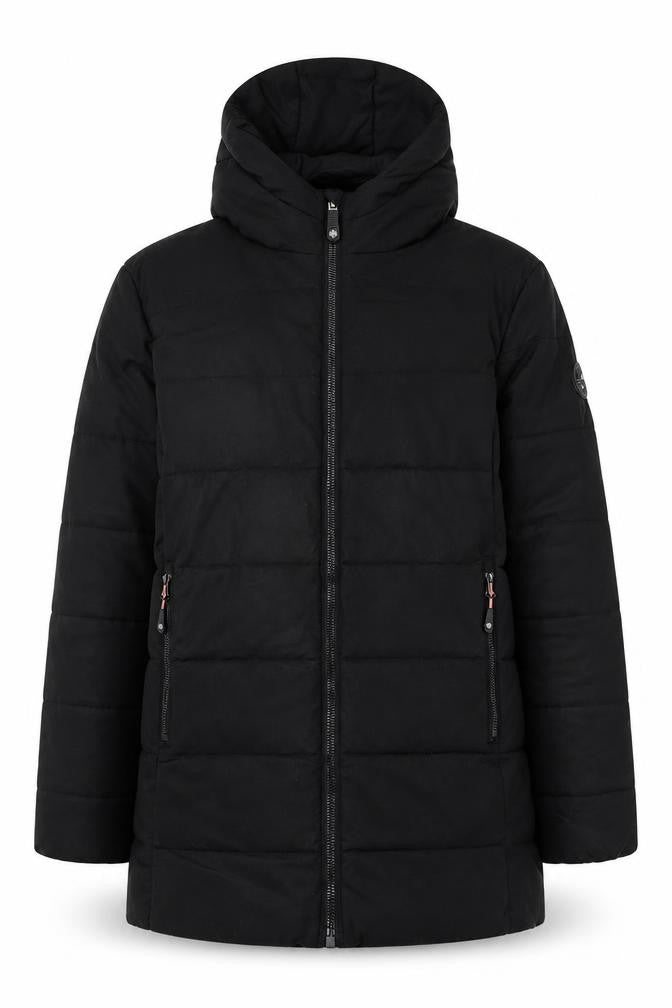 Surfanic Boys Black 13-14 Years Hooded Puffer Jacket Winter Coat