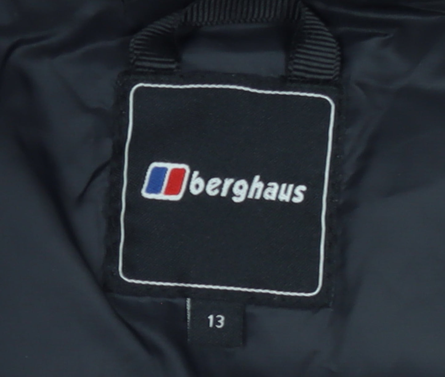 Berghaus Boys Black Hooded Puffer Bodywarmer 13 Years Mid-Length