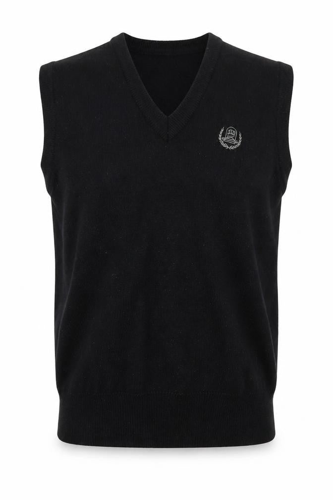 Mizuno Grand Monarch Men's Black Wool Knit V-Neck Vest M