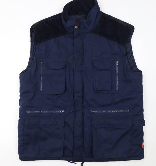 TURNHOUT Mens Blue 2XL Insulated Bodywarmer Waistcoat