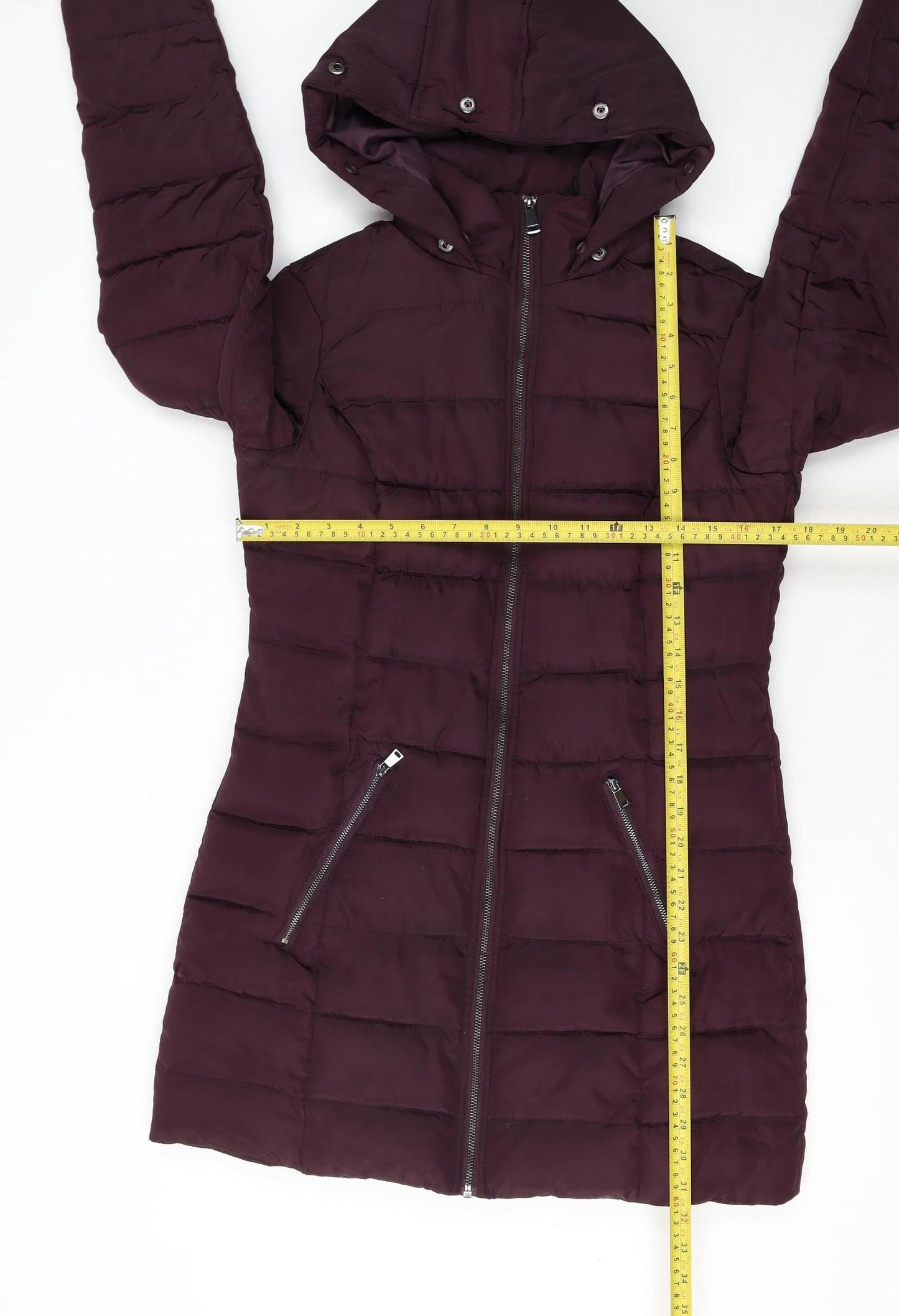 Dorothy Perkins Women's Purple Size 6 Hooded Puffer Coat