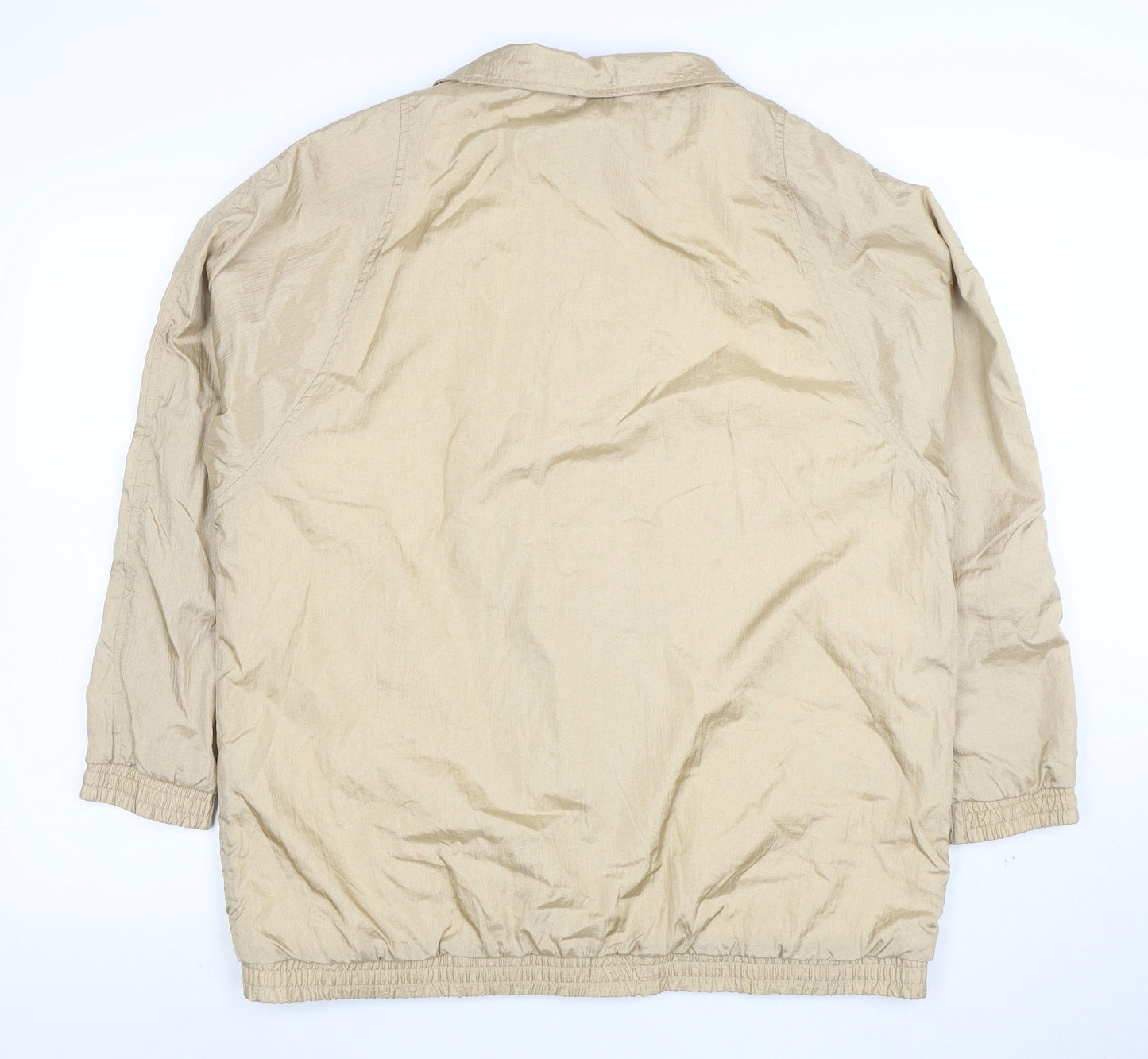 Tudor Court Women's Beige Nylon Lined Mid-Length Jacket Size L