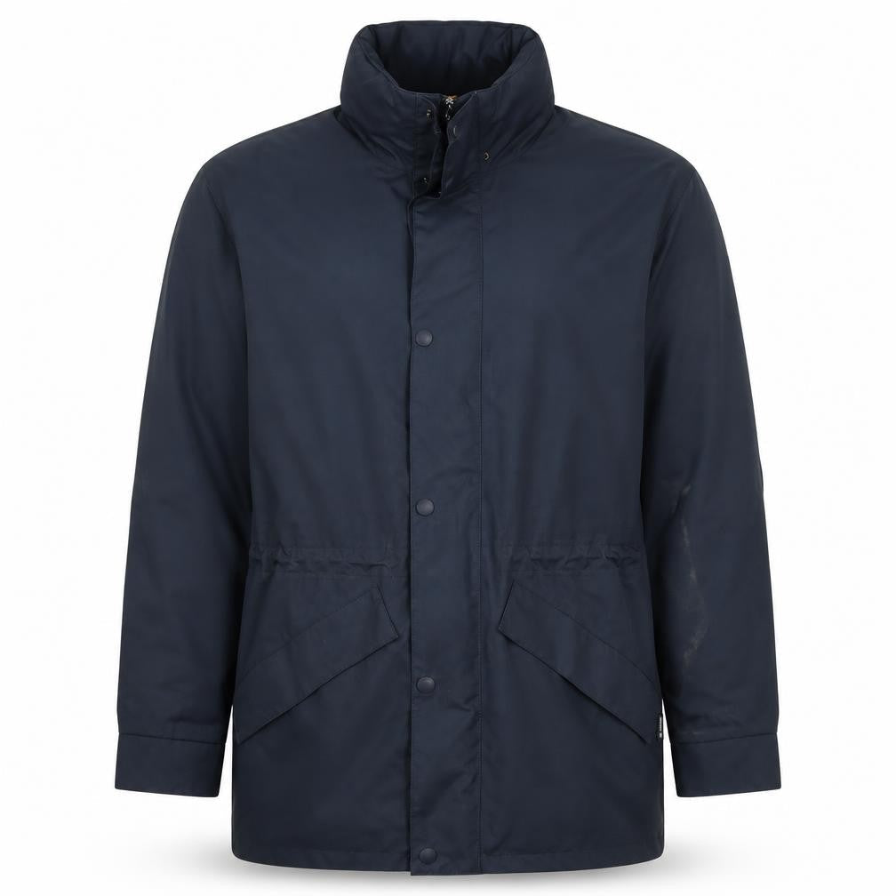 Siggi Men's Blue Waterproof Hooded Rain Coat Jacket Size S Regular Fit