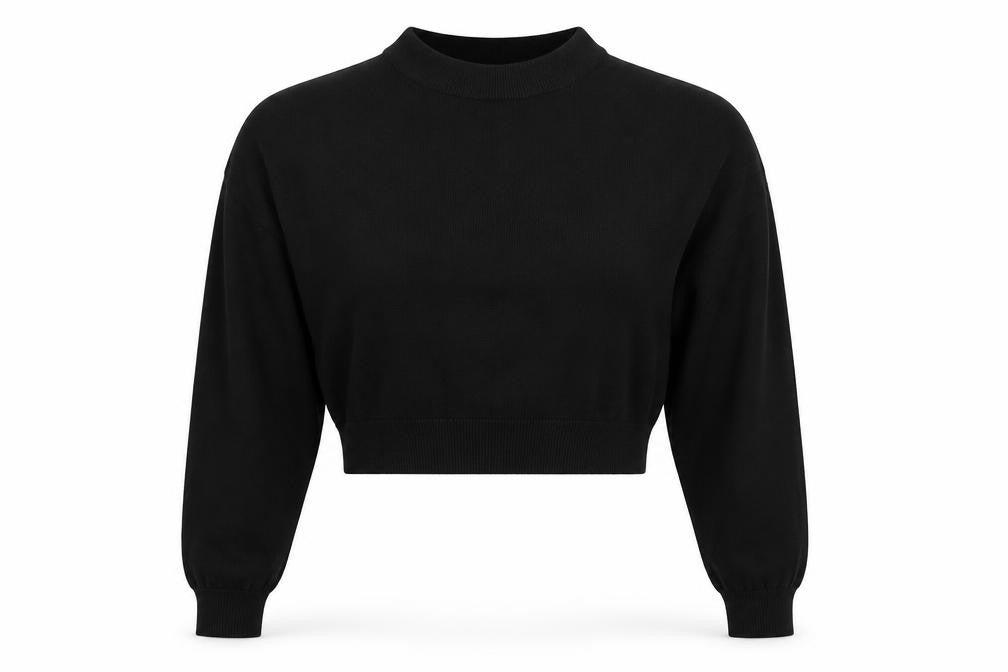 H&M Divided Women's Black Mock Neck Knit Pullover Jumper M