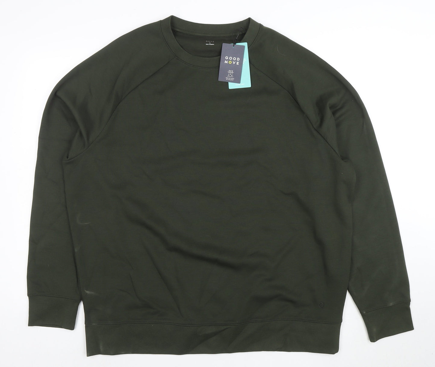 Marks and Spencer Men’s Green XL Pullover Sweatshirt Crew Neck