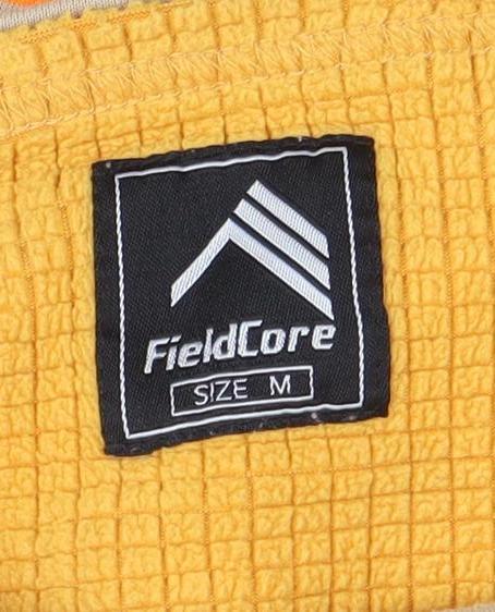 FieldCore Women's Beige Orange Striped Pullover Sweatshirt Size M