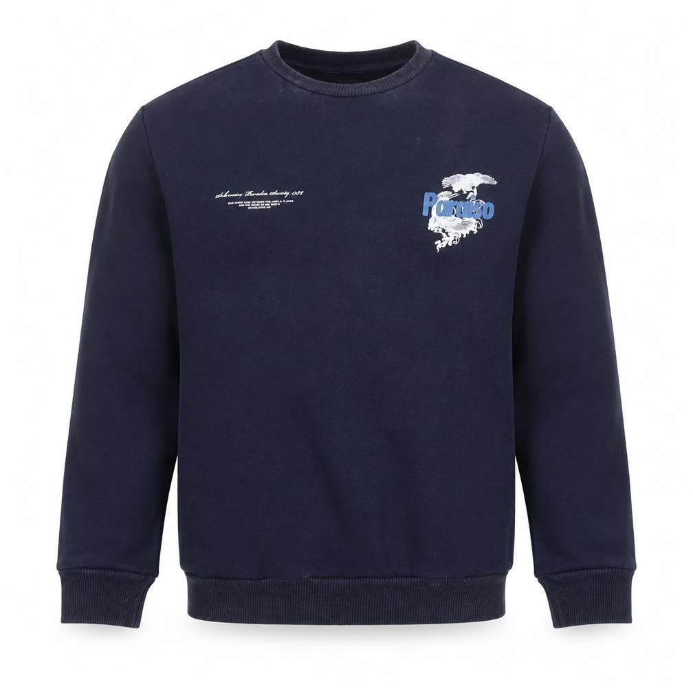 River Island Men's Blue Graphic Print Sweatshirt Size S