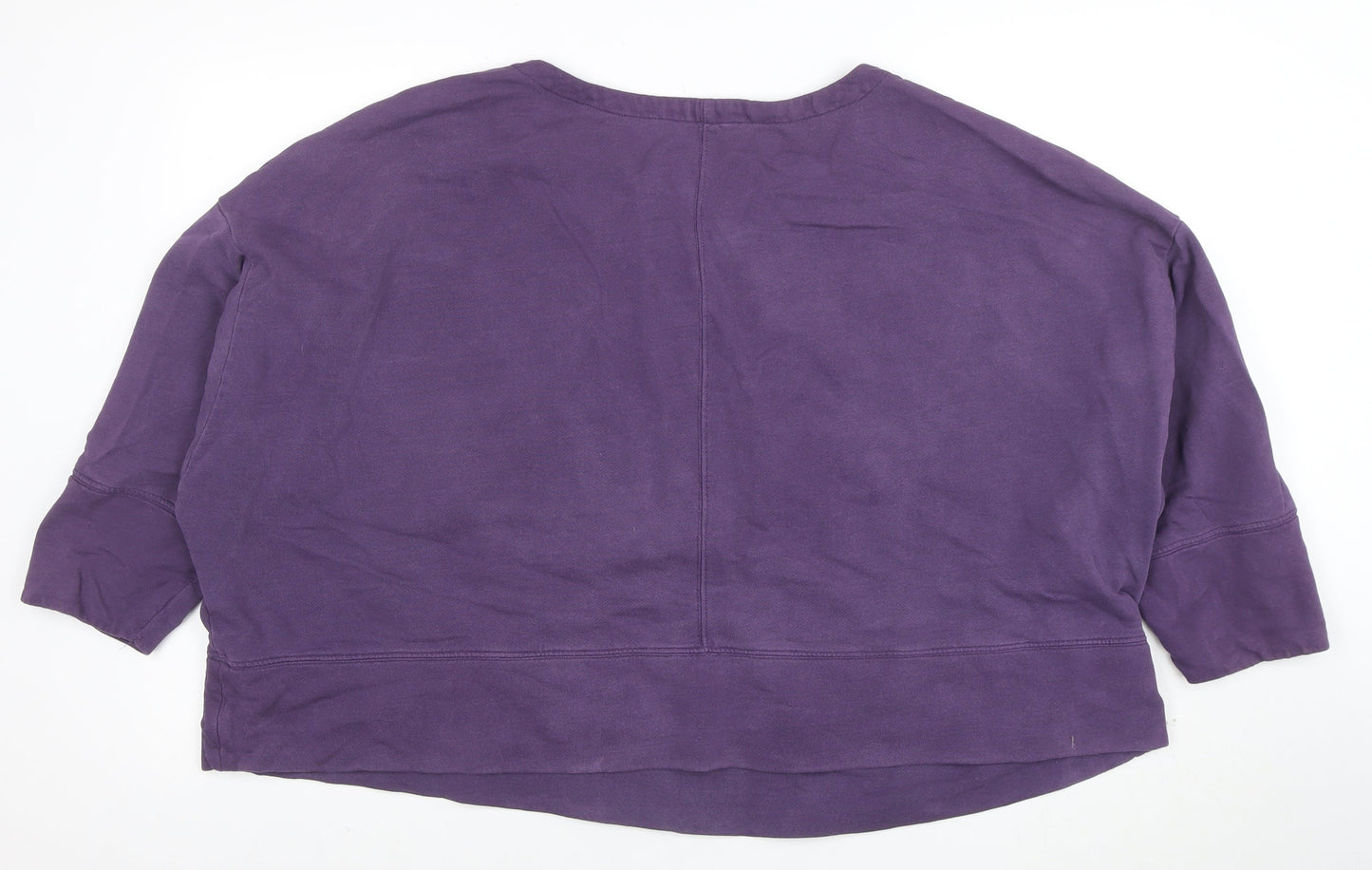 Seasalt Cornwall Women’s Purple Cotton Sweatshirt XL Relaxed Fit