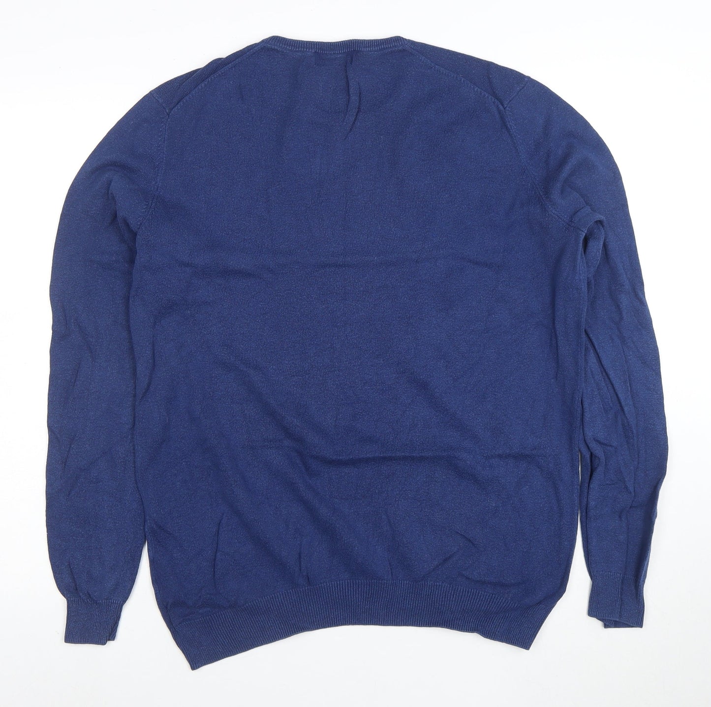 Peckham Rye Women’s Blue Cotton Cashmere Crew Neck Jumper L