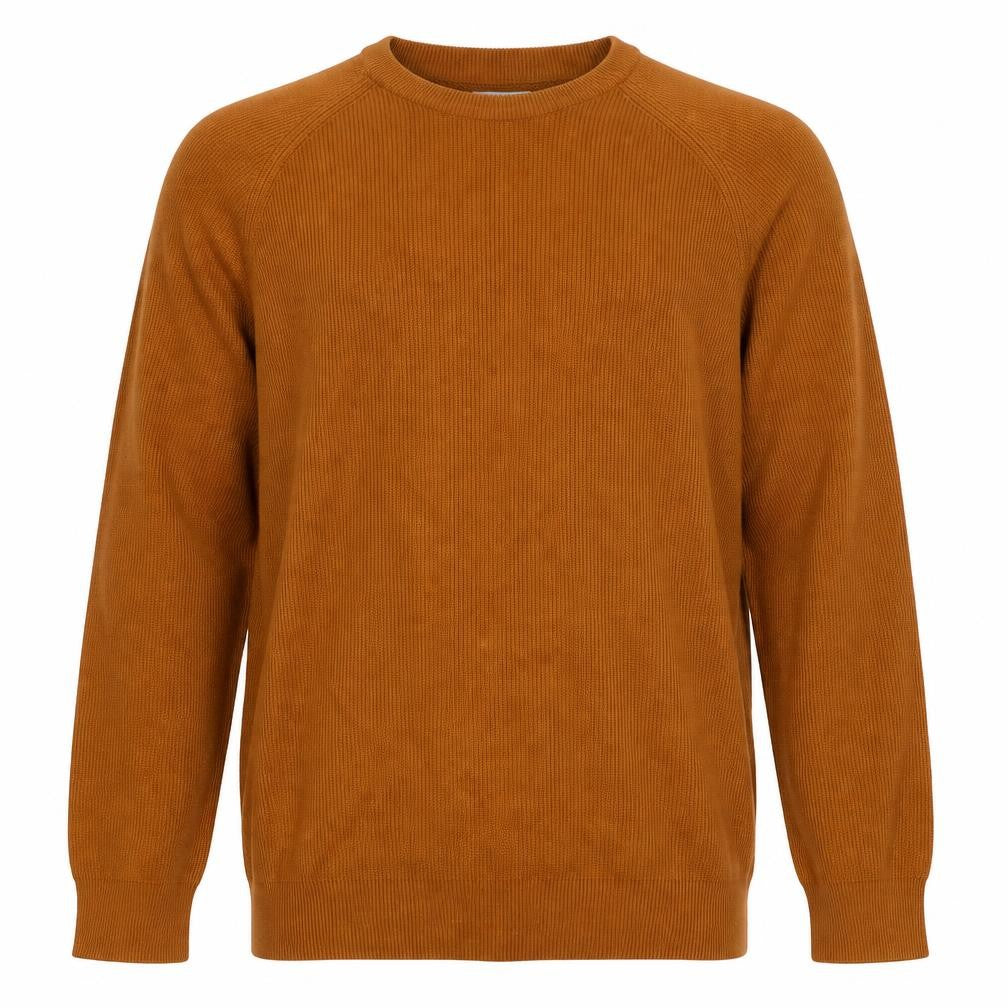 Next Men's Brown XL Cotton Knit Crew Neck Jumper