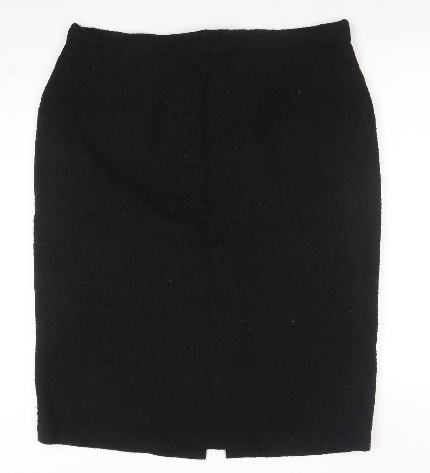 Ann Harvey Women Black Wool Blend Chino Shorts Size 20