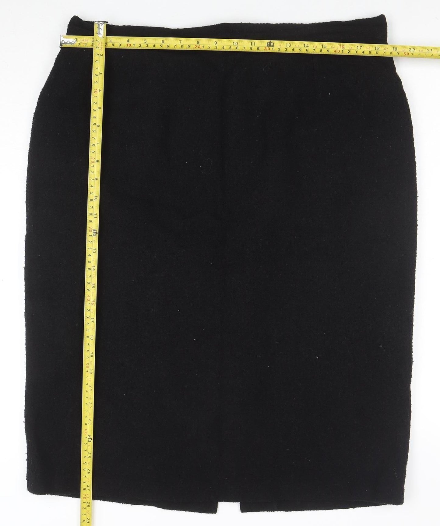 Ann Harvey Women Black Wool Blend Chino Shorts Size 20