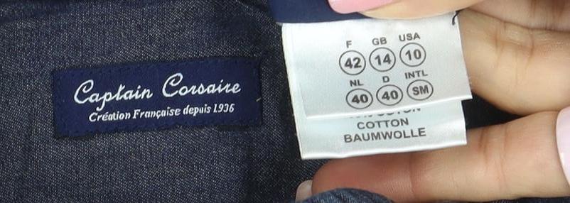 Captain Corolle Women's Blue Quilted Cotton Jacket Size 14