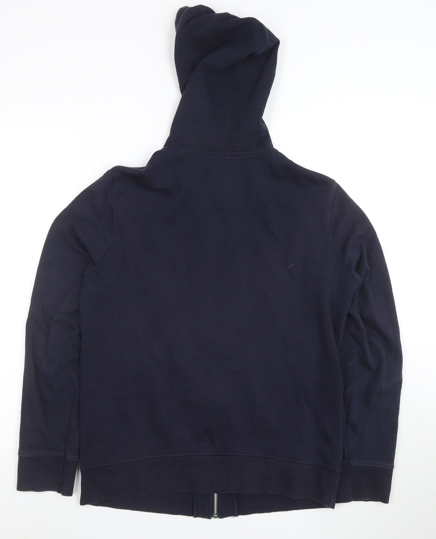 Debenhams Women Navy Full Zip Hoodie Size 14 Cotton Blend