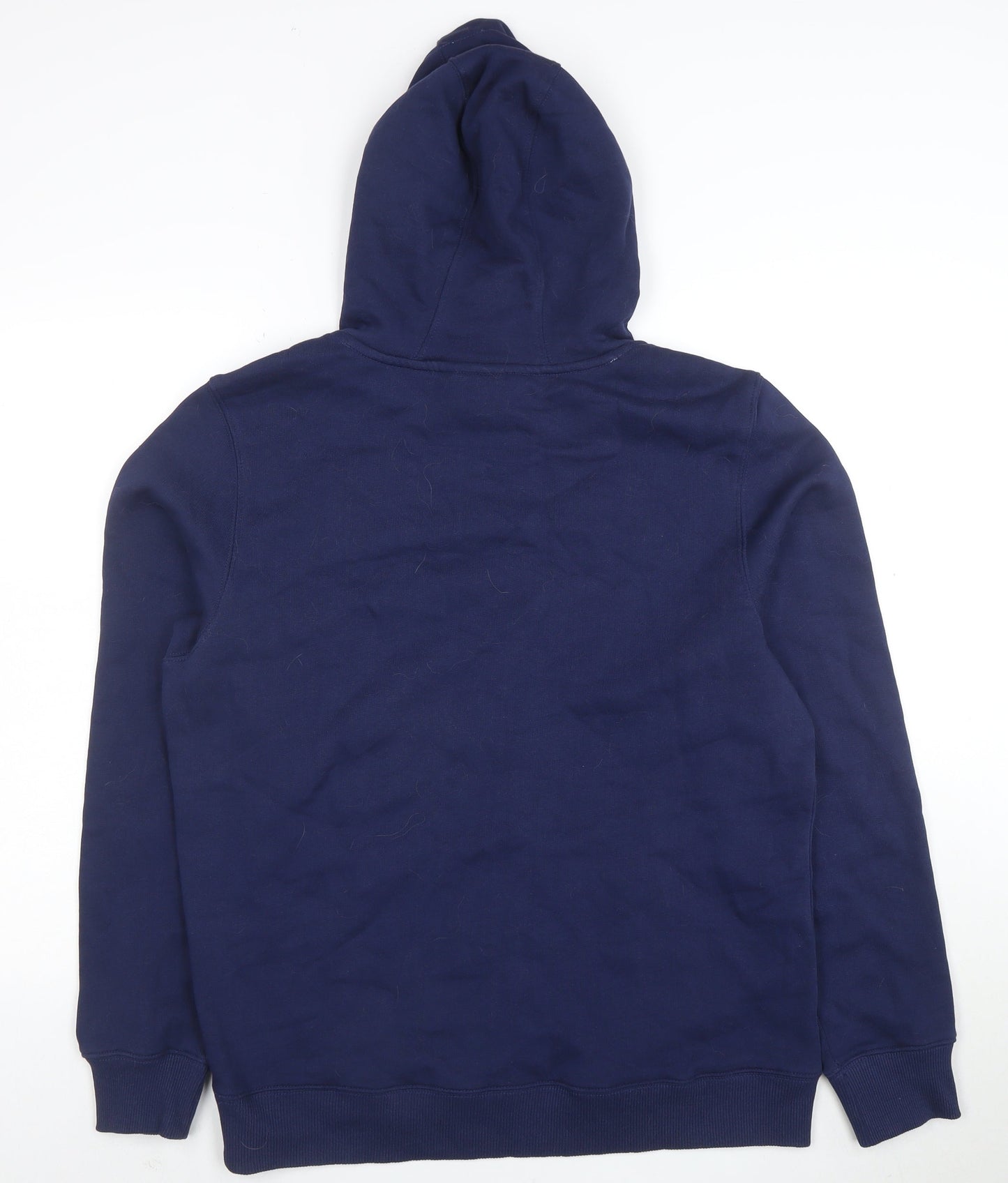 Manchester City Women Navy Blue Pullover Hoodie L Cotton