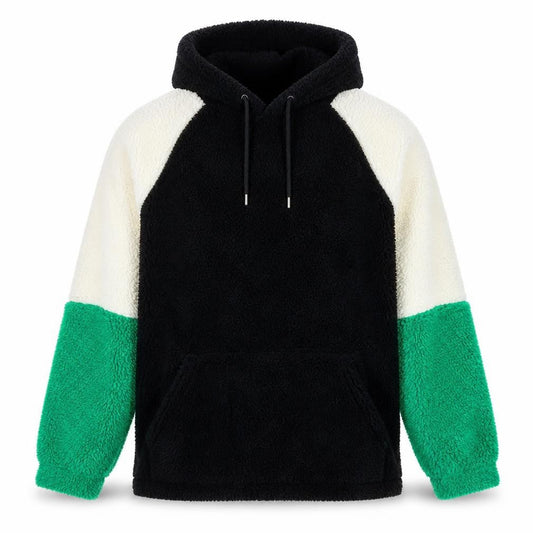 ASOS Men’s Black Colour Block Fleece Pullover Hoodie Size S