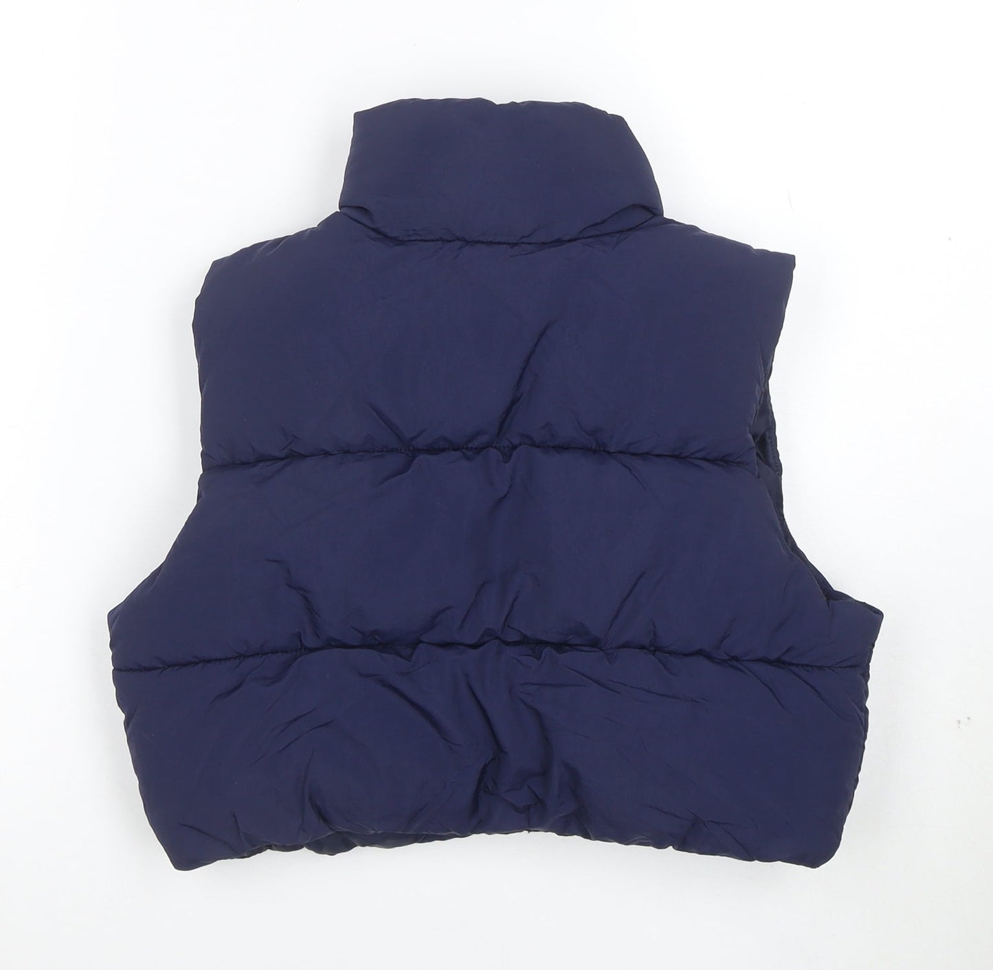 H&M Divided Women’s Blue 3XS Puffer Waistcoat Sleeveless Gilet