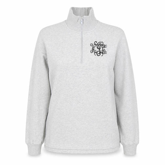 Sport-Tek Womens Grey 1/4 Zip Pullover Sweatshirt Size S