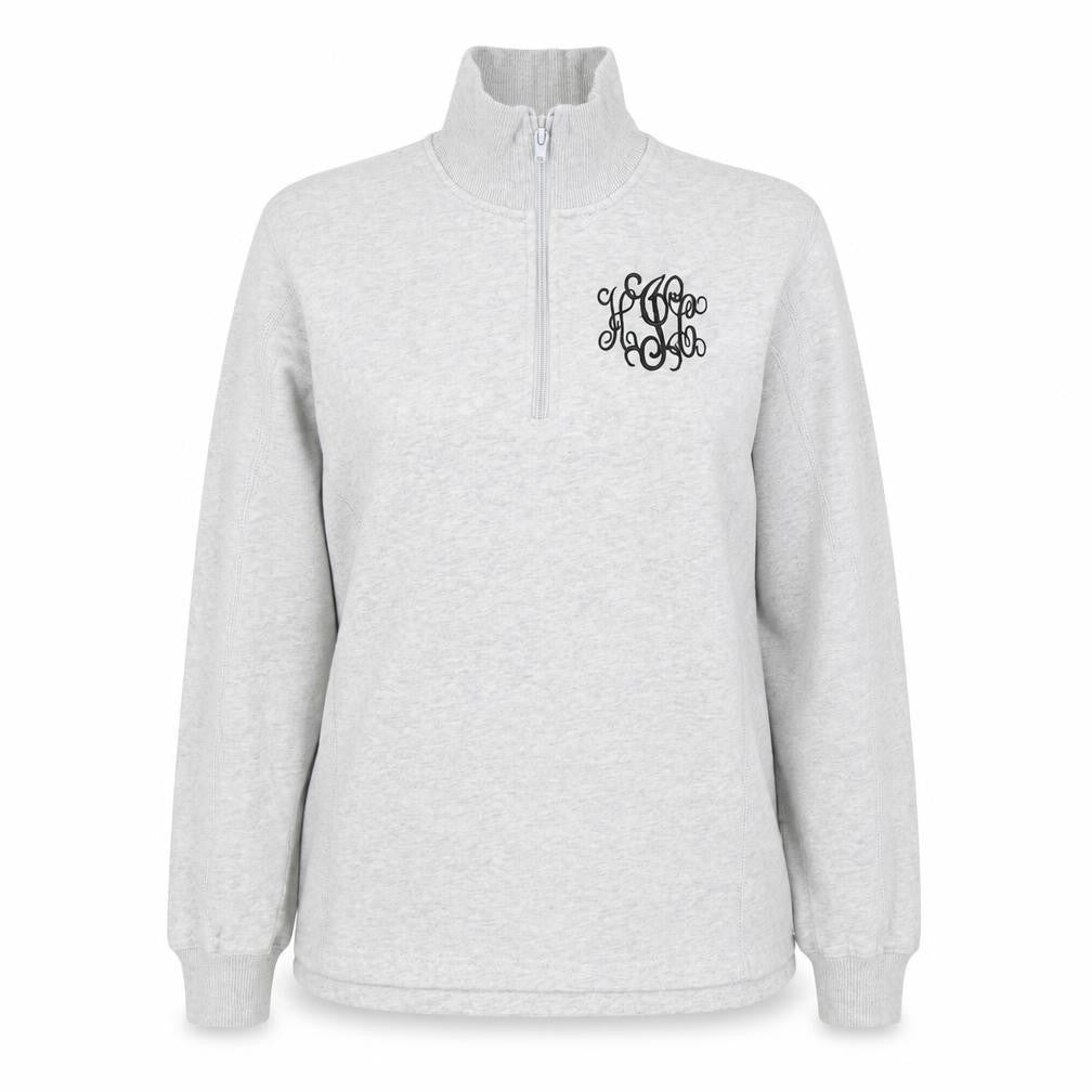 Sport-Tek Womens Grey 1/4 Zip Pullover Sweatshirt Size S