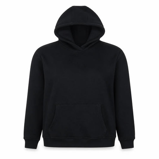 ARNE Womens Black XS Pullover Hoodie Cotton Blend Casual