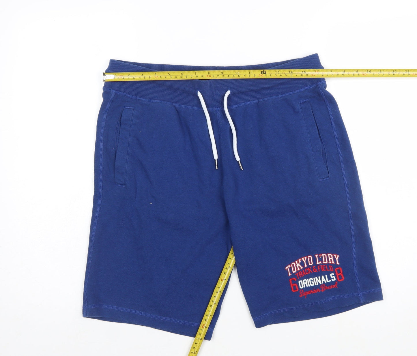 Tokyo Laundry Men's Blue Sweat Shorts Medium Casual Jersey