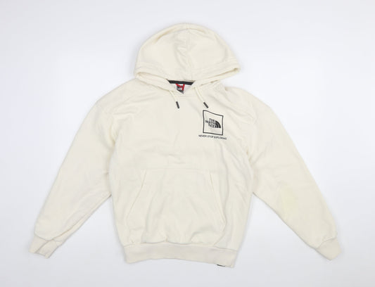 The North Face Womens Ivory Pullover Hoodie Small Cotton Blend