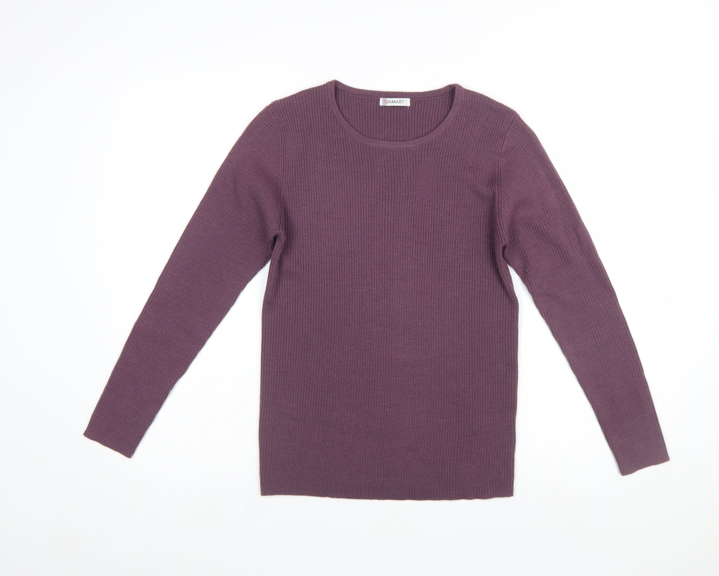 Damart Women’s Purple Crew Neck Knit Pullover Jumper M