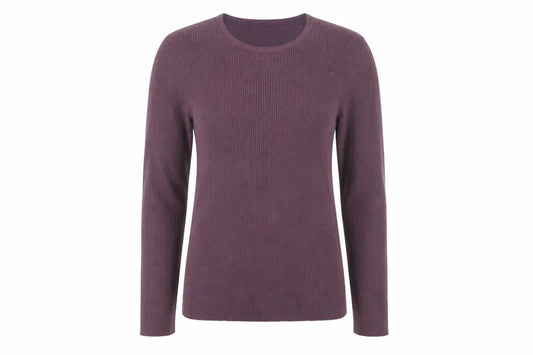 Damart Women’s Purple Crew Neck Knit Pullover Jumper M
