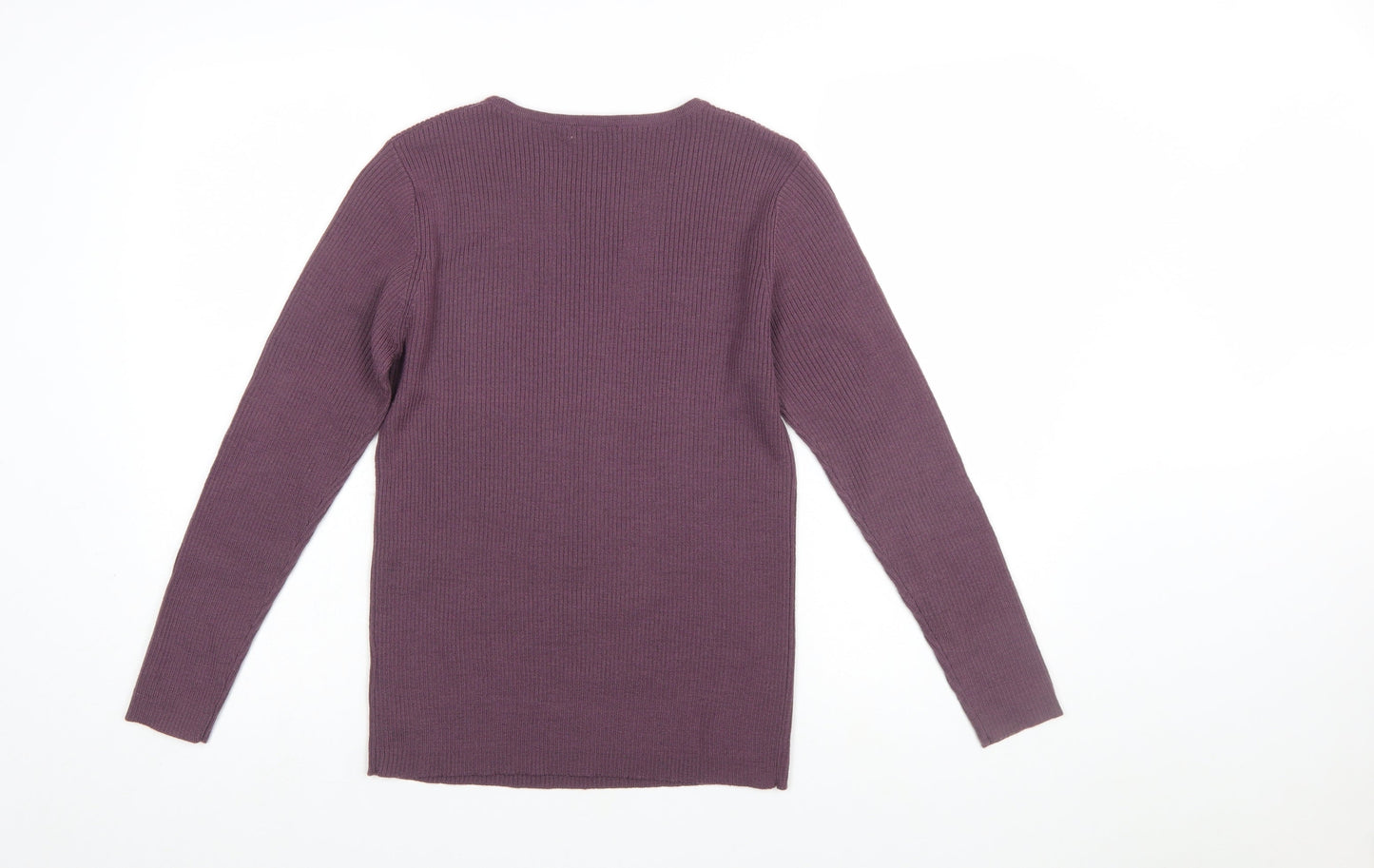 Damart Women’s Purple Crew Neck Knit Pullover Jumper M