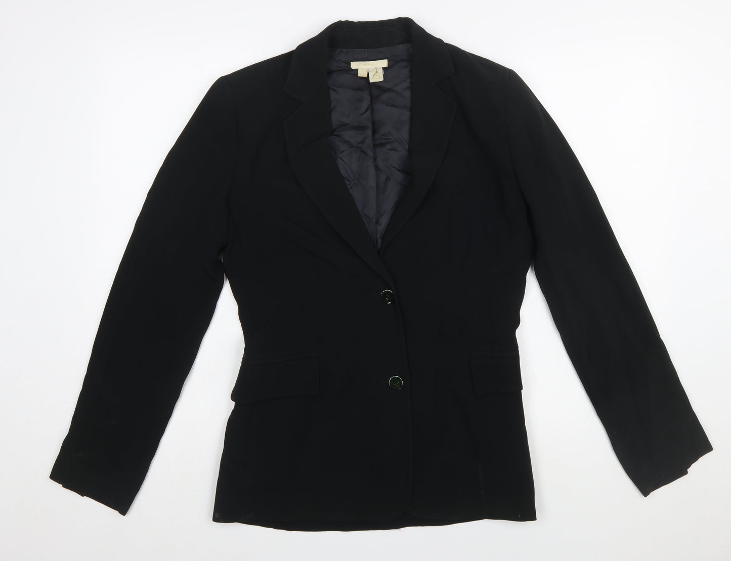 Zara Woman Black Slim Fit Single-Breasted Blazer UK 10