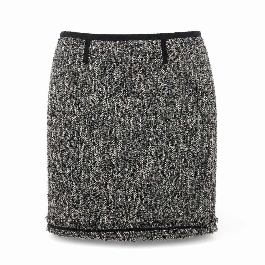 Talbots Women’s Black Tweed Straight Pencil Skirt 16P Petite Lined