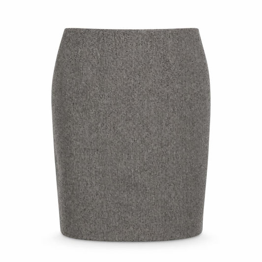 Dressbarn Women Grey Tweed Pencil Skirt Size 12 Knee Length Workwear