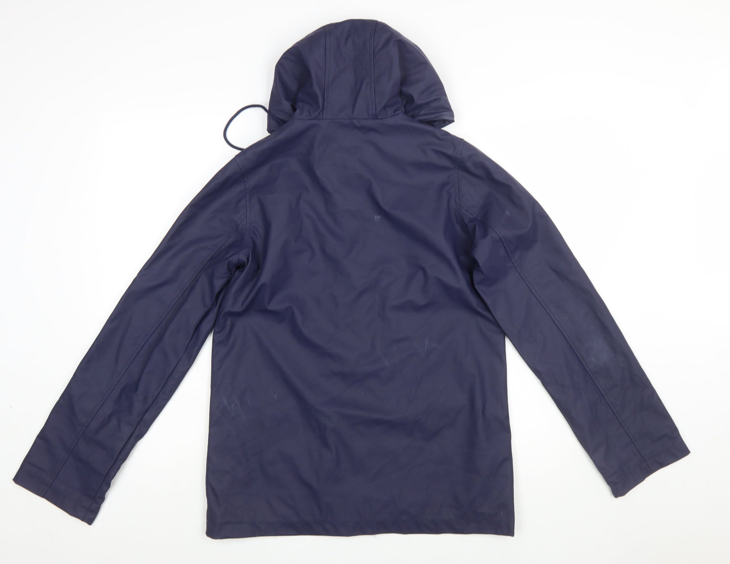 Firetrap Women's Blue Waterproof Hooded Rain Coat Jacket UK 8
