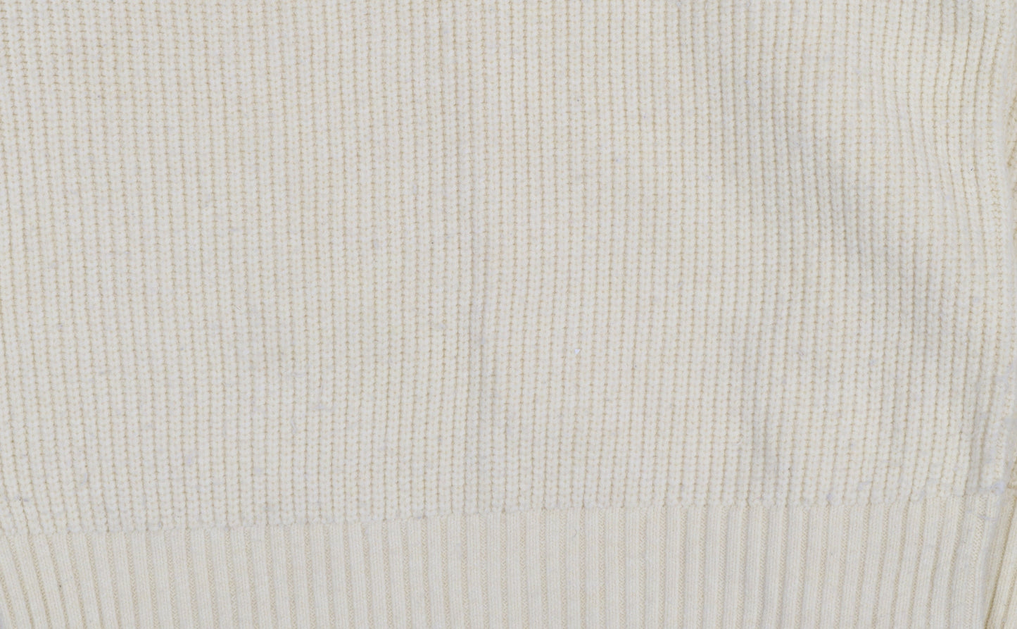 John Lewis ANYDAY Women Ivory Knit V-Neck Pullover Jumper XS